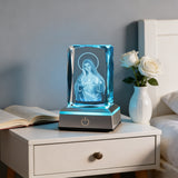 Our Lady of the Immaculate Heart Crystal Ornament