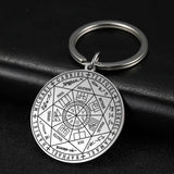 Vintage Titanium Seven Archangel's Seal Pendant - Amulet against evil eyes, curses, spells - BGCOPPER