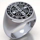 Saint Benedict Medal Stainless Steel Ring - BGCOPPER