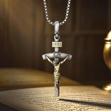 BGCOPPER S925K Silver Crucifix of Jesus Christ: A Timeless Masterpiece of Faith and Art - BGCOPPER