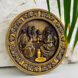 The Last Supper Round Wooden Sculpture - BGCOPPER