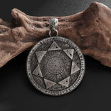 Seal of the Seven Angels Round Necklace Amulet - BGCOPPER