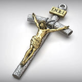 BGCOPPER S925K Silver Crucifix of Jesus Christ: A Timeless Masterpiece of Faith and Art - BGCOPPER