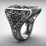 S925K Silver Handcrafted Jesus Crucifixion Scene Ring - BGCOPPER