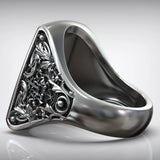 S925K Silver Handcrafted Jesus Crucifixion Scene Ring - BGCOPPER