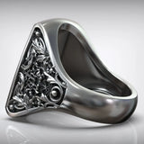 S925K Silver Handcrafted Jesus Crucifixion Scene Ring - BGCOPPER