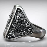 S925K Silver Handcrafted Jesus Crucifixion Scene Ring - BGCOPPER