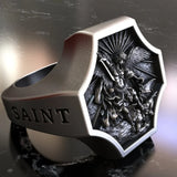 Archangel Michael S925K Silver Ring - BGCOPPER