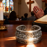 The Last Supper 925K Sterling Silver Open End Adjustable Ring