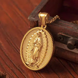 18K Gold Virgin Mary of Guadalupe Necklace - BGCOPPER