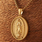 18K Gold Virgin Mary of Guadalupe Necklace - BGCOPPER