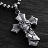 Crucifixion Prayer Necklace Madonna Prayer S925K Silver Necklace - BGCOPPER