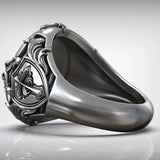 St. Michael Archangel Holy Sword Gabriel Angel S925K Silver Ring - BGCOPPER