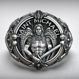 St. Michael Archangel Holy Sword Gabriel Angel S925K Silver Ring - BGCOPPER