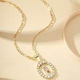Our Lady of Guadalupe Halo Pendant Necklace: Devotion Meets Modern Elegance