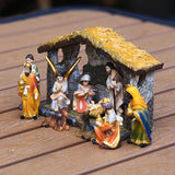 Christmas manger set scene ornaments gift box - BGCOPPER