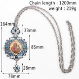Vintage Our Lady & Child Icon Necklace