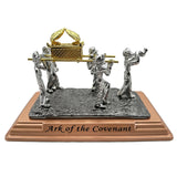 The Ark of the Covenant Statue with Carriers, Religious Floor Mount Sculpture, Thanksgiving Spiritual Decoration - BGCOPPER