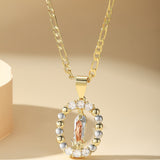 Our Lady of Guadalupe Halo Pendant Necklace: Devotion Meets Modern Elegance