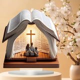 Holy Family Bible Acrylic Decor: A Christian Symbol of Faith & Family