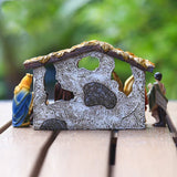 Christmas manger set scene ornaments gift box - BGCOPPER