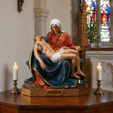 Resin Pietà Statue – Virgin Mary Holding Jesus Christian Home Decor