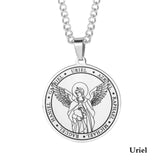 Seven Archangel's Medal Pendant Amulet - Under their wings, we walk with peace of mind - BGCOPPER