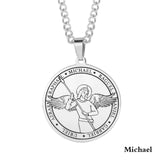 Seven Archangel's Medal Pendant Amulet - Under their wings, we walk with peace of mind - BGCOPPER