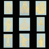 Luxury Religious Jesus Virgin Mary Gold Plated Copper Mobile Phone Decorative Sticker - BGCOPPER