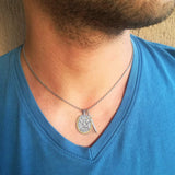 The Protection Amulet of St. Michael Archangel with a Sword Pendant Necklace - BGCOPPER