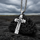 Triple Stainless Steel Cross Necklace