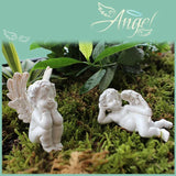 5 angel garden resin ornaments decorative garden decorative stone miniature angel fairy garden angel courtyard with monumental statue - BGCOPPER