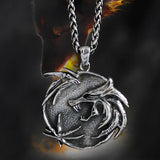 Wolf Head Steel Titanium Personalized Men's Necklace - BGCOPPER