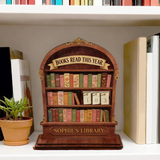 Vintage Book Reading Counter | Mark Your Reading Journey with a Warm Touch