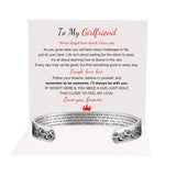 10mm Stainless Steel Bracelet Laser Marking SISTER Gift Adjustable Engraved Bracelet C-Shape Wave Bracelet - BGCOPPER