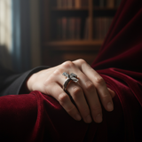 Crucifixion of Jesus S925K Silver Cross Ring