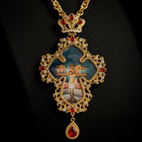 Orthodox Crucifix Icon Pendant Necklace