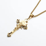 Golden St. Benedict Exorcism Cross - Blessings to you and your family - BGCOPPER