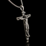 The Passion of Christ S925 Silver/Titanium Steel Cross Necklace