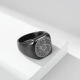 Seal of the Seven Archangels Stainless Steel Men's Trigger Finger Seal of Solomon - BGCOPPER