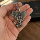 S925K Silver Saint Michael Pendant: Courage in the Heart