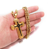 Triple Stainless Steel Cross Necklace - BGCOPPER
