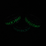 Glow In The Dark Viking Elder Futhark Rune Rotatable Spinner Stainless Steel Anxiety Relief Ring