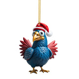 Creative Cute Animal Chicken Christmas Hanging Christmas Birds Car Hanging Home Christmas Tree Decorations - BGCOPPER