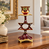 Vintage Burgundy Star of David Candle Holder – Faith & Heritage Home Decor