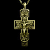 S925K Silver Orthodox Crucifixion Necklace - BGCOPPER