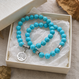 Turquoise Tree of Life Bracelet – Symbol of Faith, Growth & New Beginnings