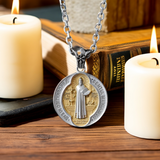 St. Benedict Home Blessing Titanium Steel Pendant