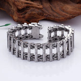 Dragon bone titanium steel creative skeleton dragon head wolf head stainless steel bracelet bracelet - BGCOPPER