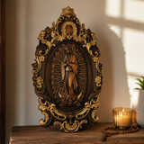 A Handcrafted Sanctuary: Our Lady of Guadalupe Wood Carving